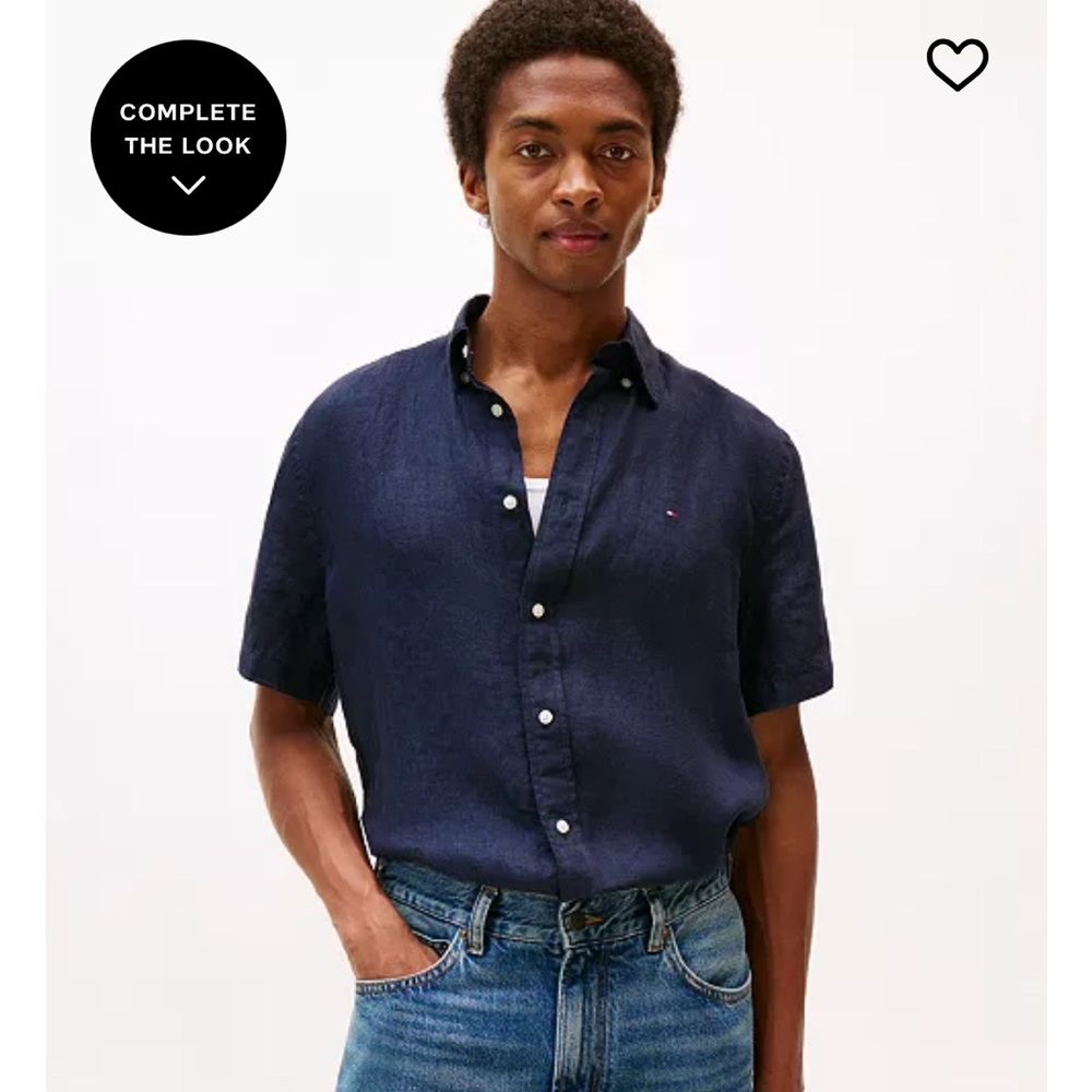 Tommy Hilfiger Blue Casual Button Down Shirt